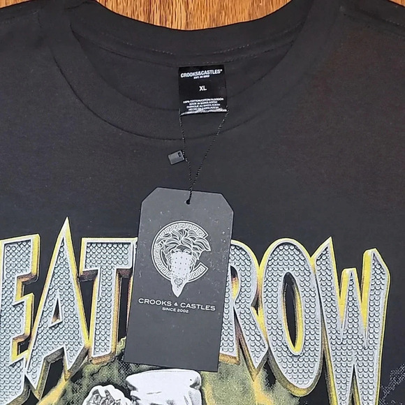Crooks & Castles Death Row Records SMKRS XL Men's Tee Shirt NWT 420 710 LOT D5 - Picture 4 of 5